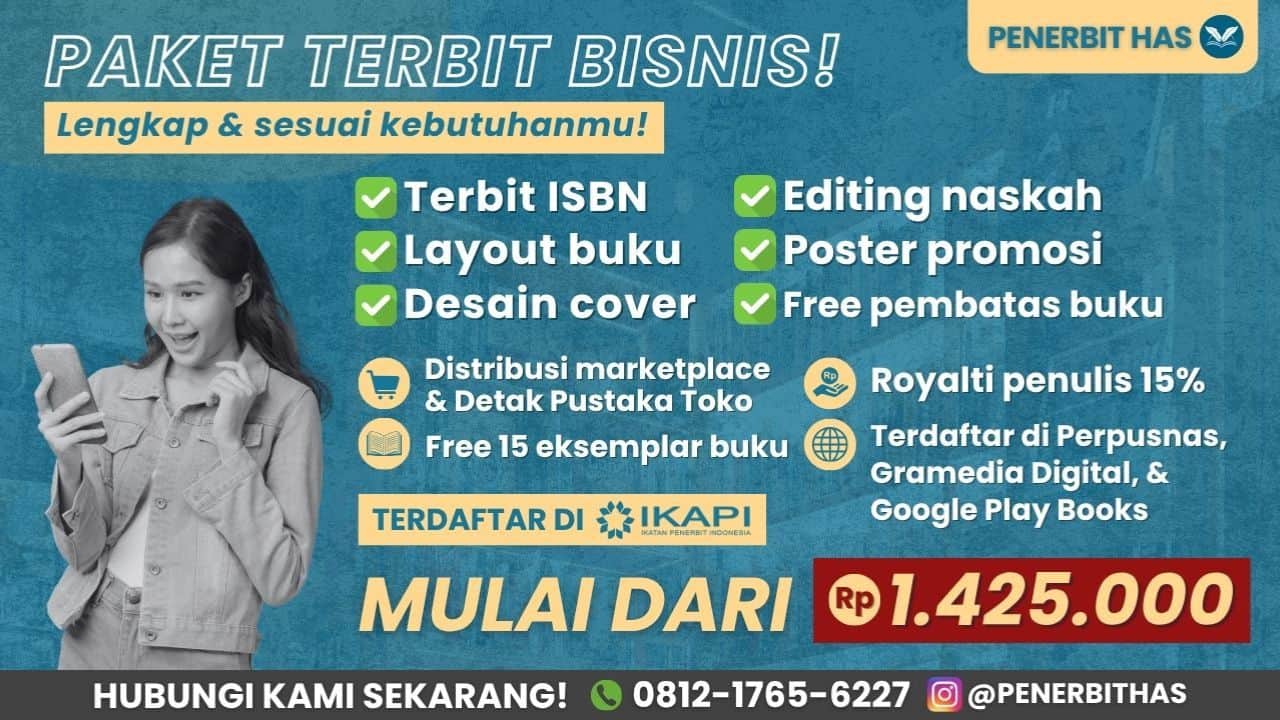 Paket Penerbitan Buku Ber-ISBN, Anggota IKAPI, Murah dan Terpercaya